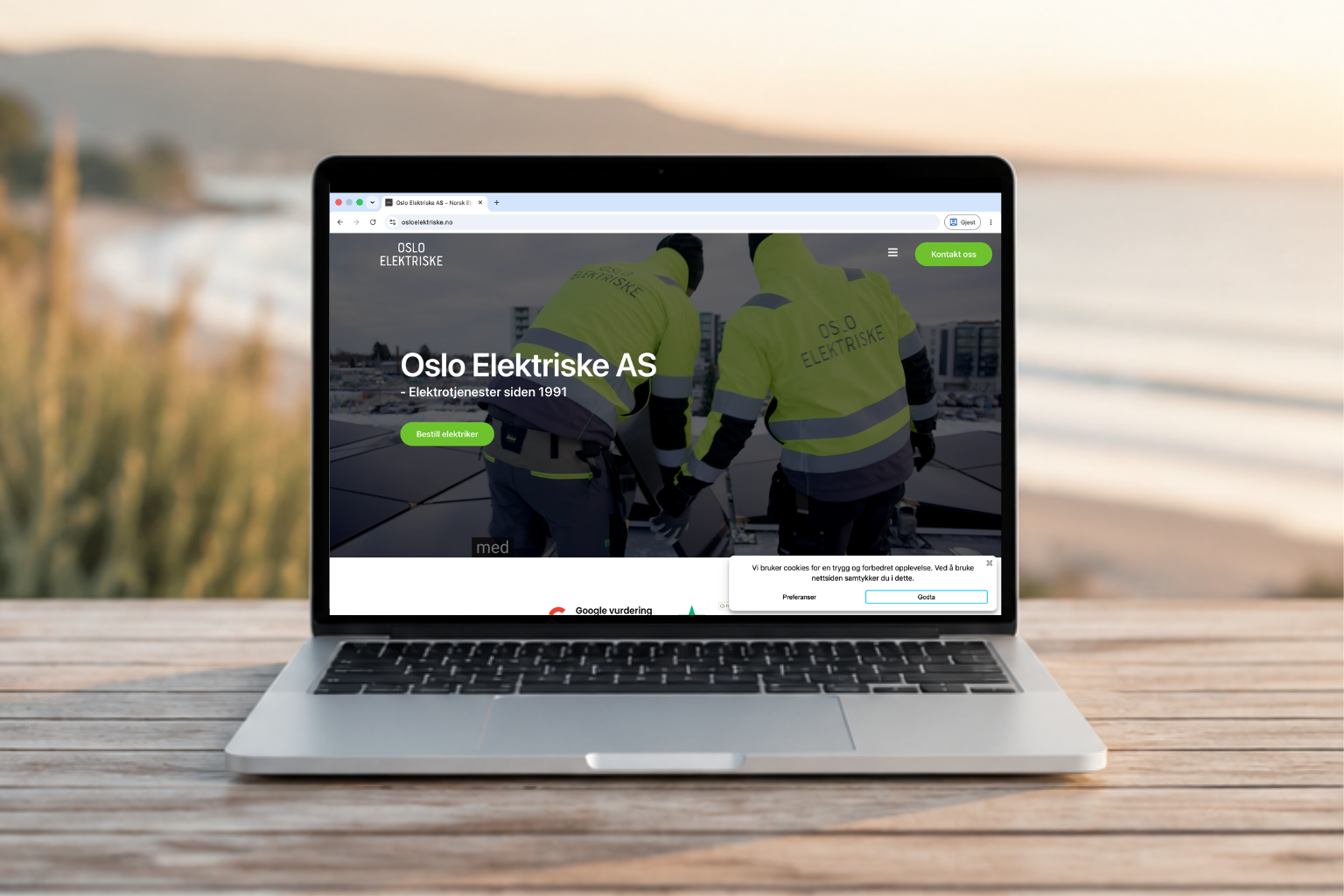 Nettsiden til Oslo Elektriske AS
